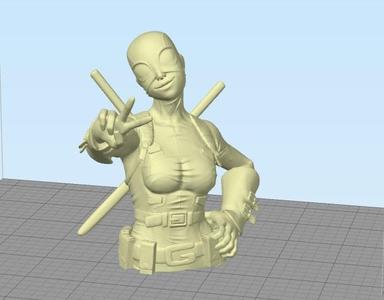 LadyDeadpool Bust