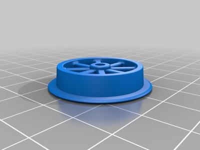 16mm Scale Rail Car Wheel 