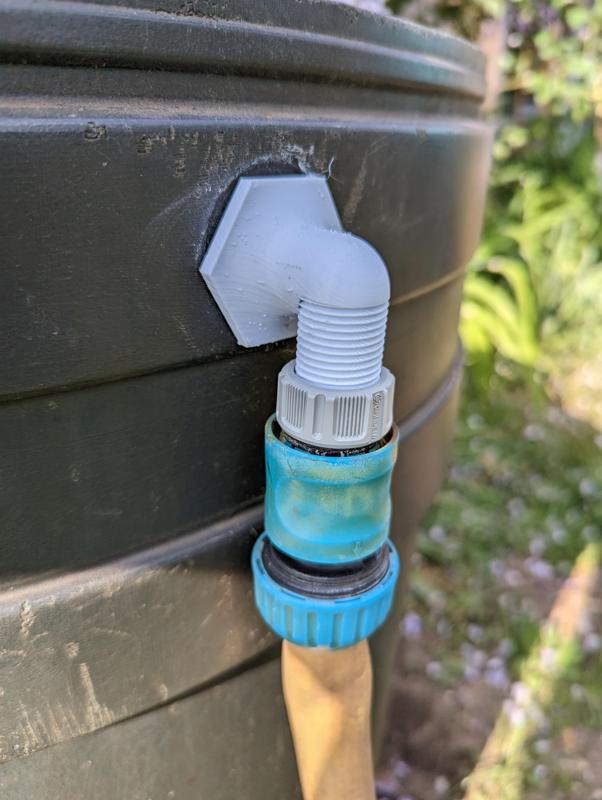 Rain Barrel Overflow Diverter