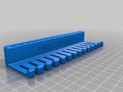 Holder for Lab Cables and Crocodile Clips (Hirschmann, Axiomet)