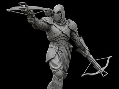 HeroQuest Vampire Slayer – Dual Crossbow Miniature