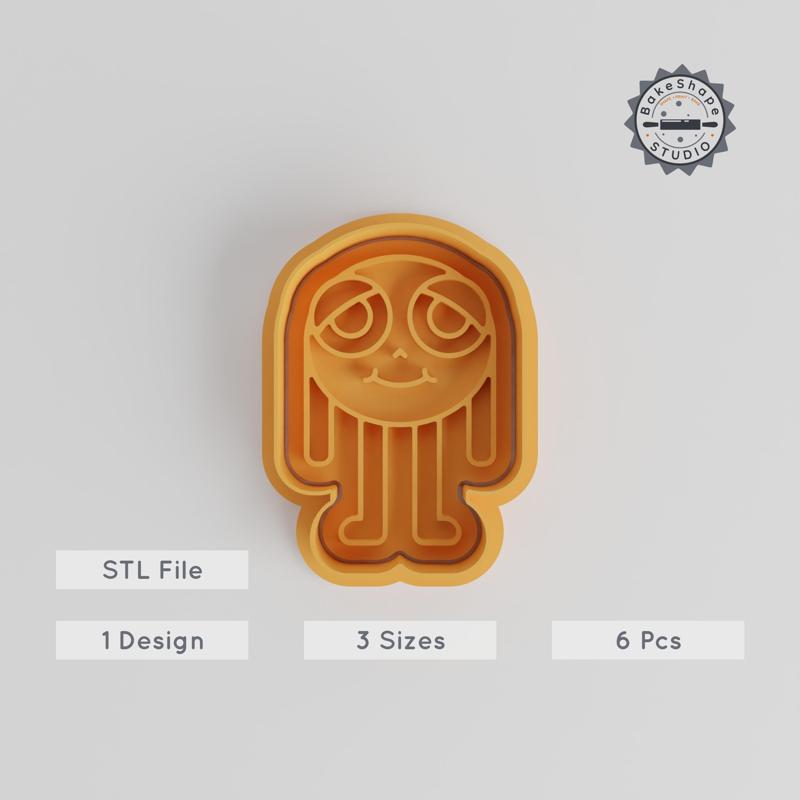 Long Leg Monster Cookie Cutter & Stamp Set, S/M/L Sizes, Cartoon Character Shape for Cookies & Fondant