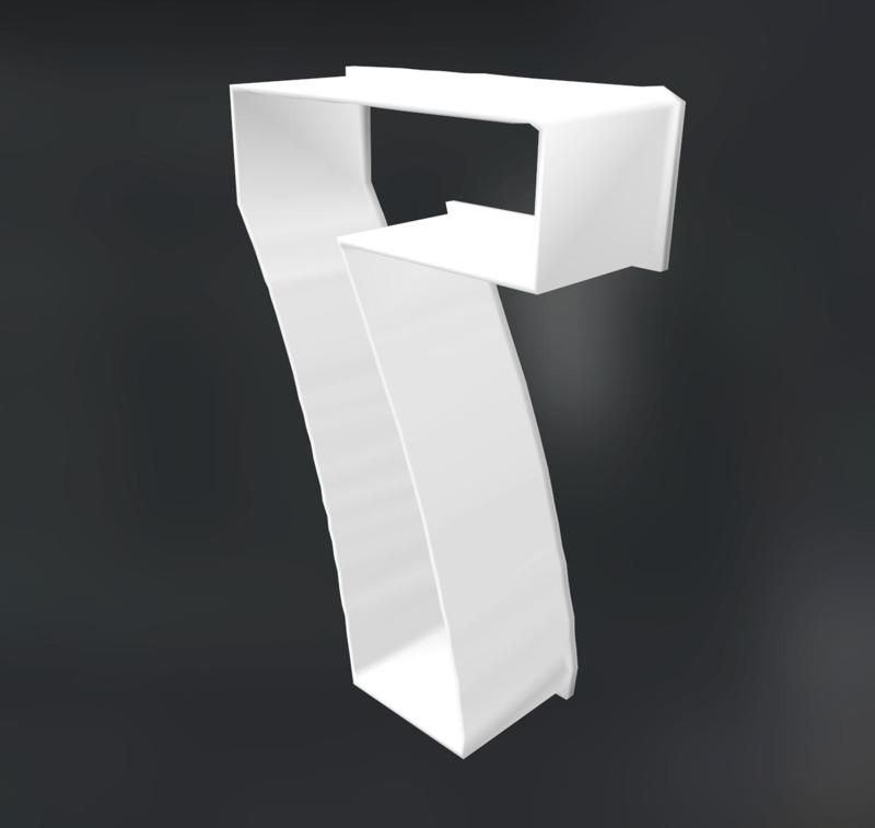Number 7 Large Cookie Cutter
