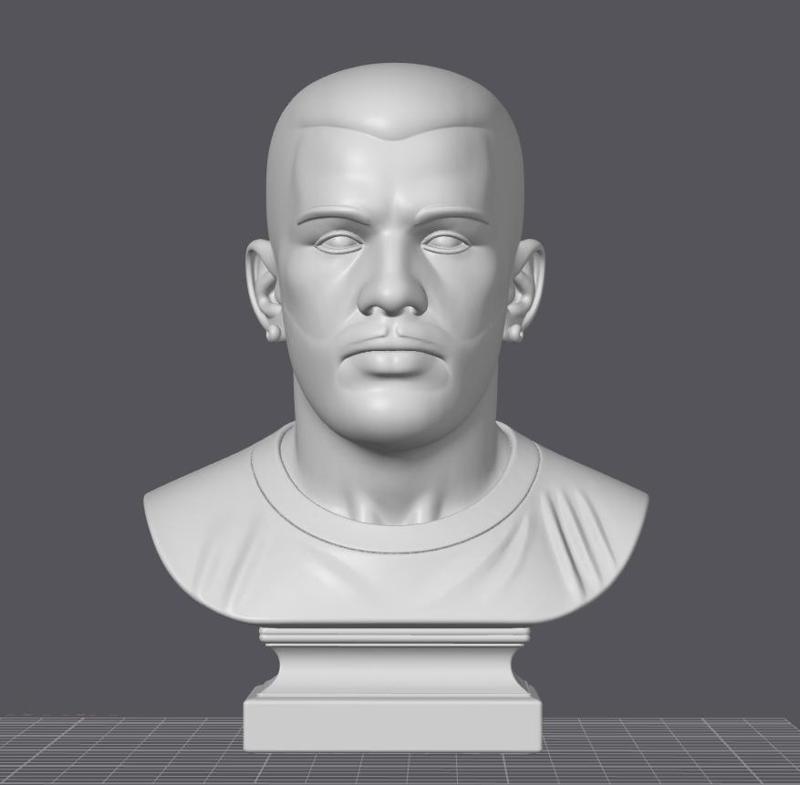 Bust of Manuel Turizo - 3D Model of the Colombian urban pop singer