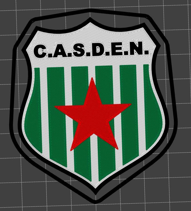 Estrella del Norte Caleta Olivia keychain shield