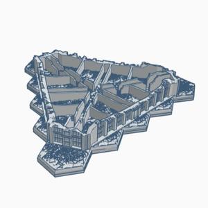 The Destroyed Triskelion with Hex Base SFDHB057
