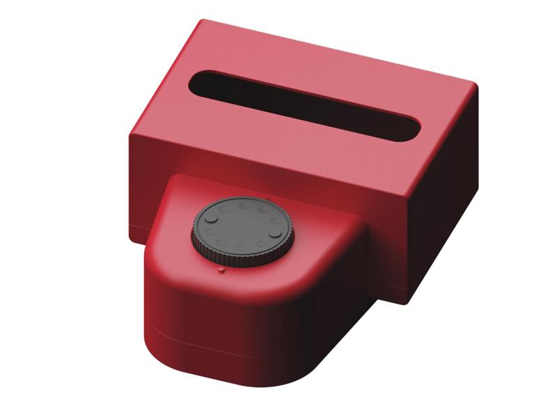 A rotary, height-adjustable tissue box inspired by vintage telephones