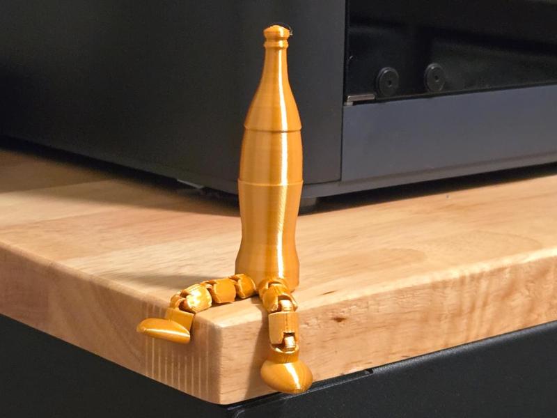 Pop Bottle with legs