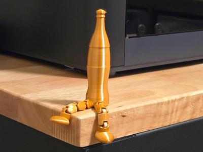 Pop Bottle with legs