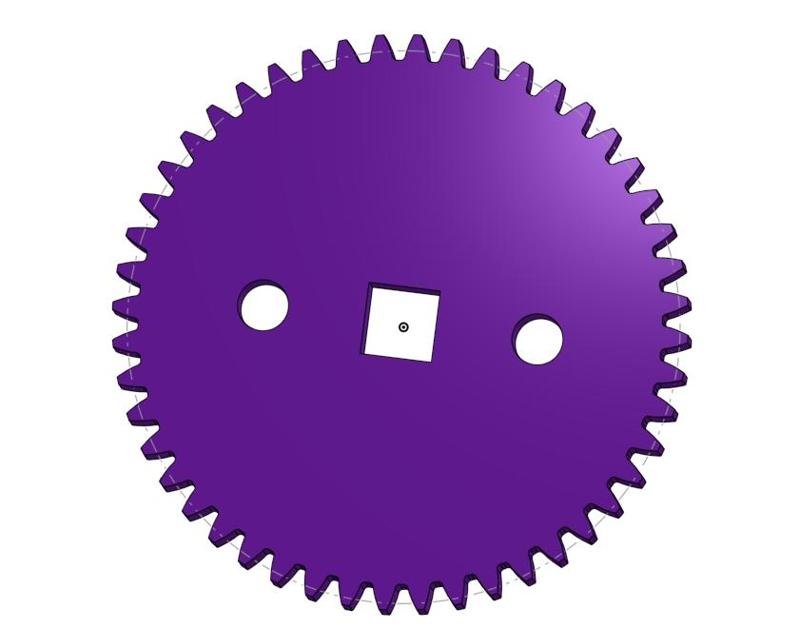 Custom 48 t gears no nut holes