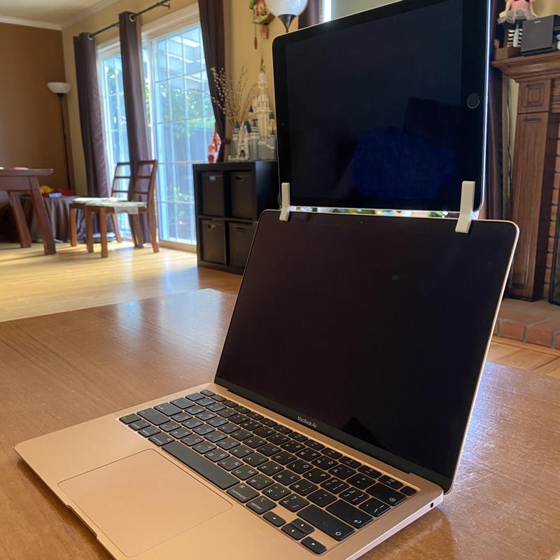 iPad Air iPad mini holder (hinge) for 2nd display of Macbook (Pro/Air)