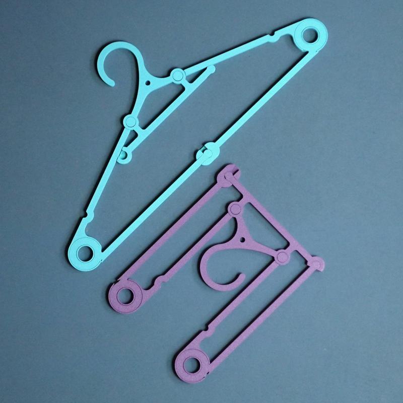 Print-in-place Clothes Hanger, foldable