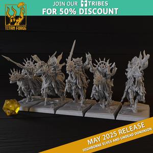 Headless Horsemans - Highborne Elves and Undead Dominion - Titan Forge Miniatures May 2025