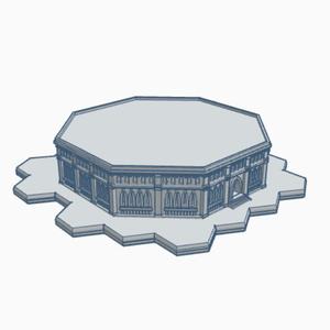 Gothic Building 132 with Hex Base GHB132