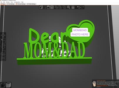 Photo frame for mom&dad lover