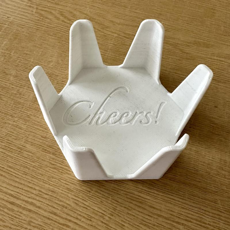 Hexagonal coasters keeper - remix