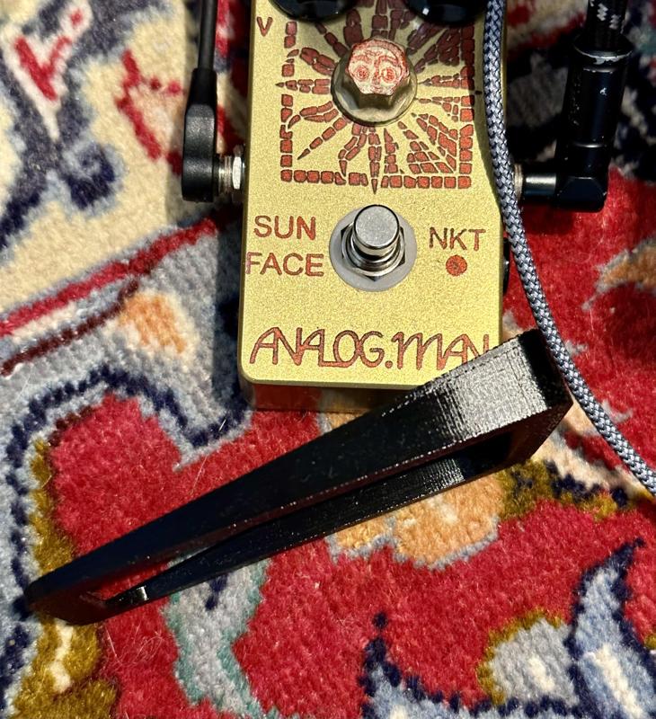 Guitar Pedal Riser - Angled for better ergonomics.