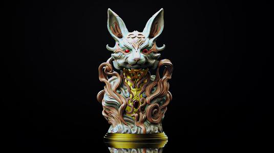 Kitsune Fox Bust (Pre-Supported)