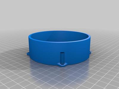 Ventilation tube fan adapter 80mm