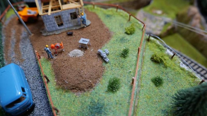 Hollow blocks / hollow bricks , Hohlblocksteine 1:87, H0