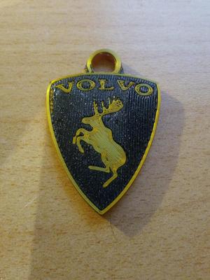 Prancing moose keychain flat