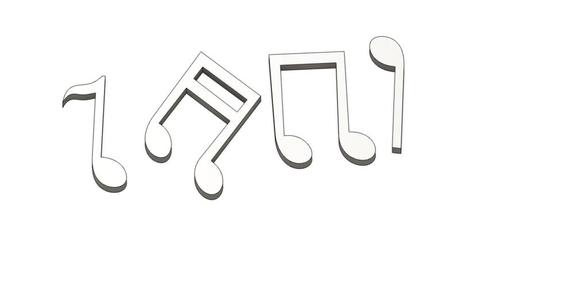 Danganronpa Kaede Akamatsu Music Note Hair Clips