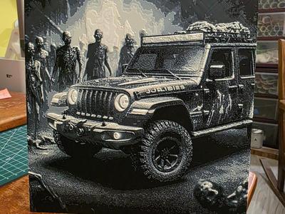 Apocalyptic Jeep HueForge V2