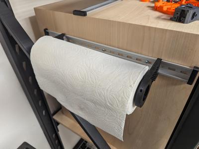 SpillDIN - DIN mounted paper towel holder