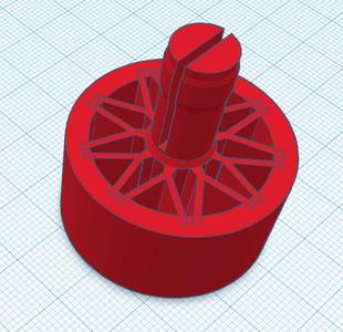 Rim/wheel for low poly Datsun 240Z