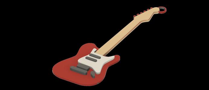 Guitar Keychain