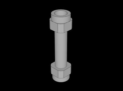 Lego Compatible (66909.dat) Bar  2L with Top Studs