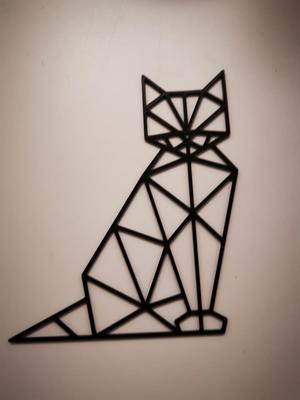 Fox Line Art Low Poly Origami Wall Decoration