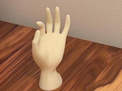 Art Deco Style Hand Sculpture for Jewelry