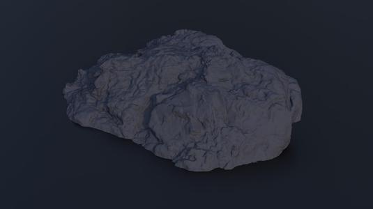 Photoscanned Rock Prop
