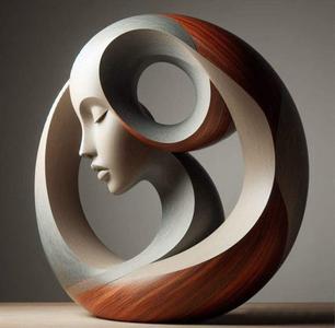 Serenity in Motion – Abstract Woman Sculpture