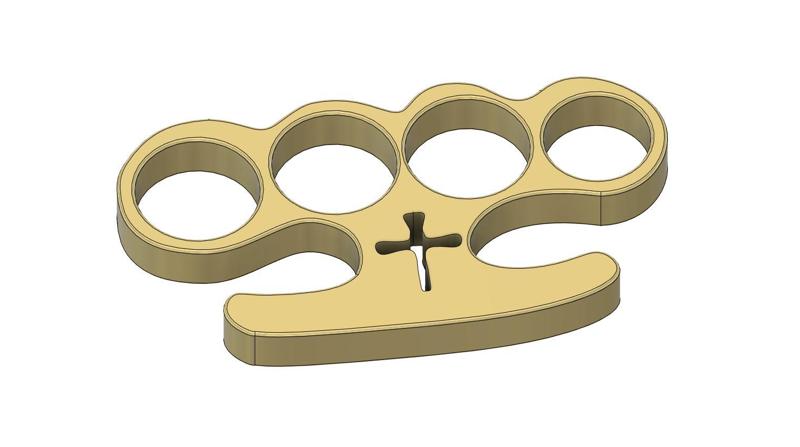 Cross Brass Knuckle