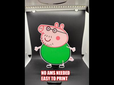 Daddy Pig – Kids Room Cartoon Decor No AMS NEEDED