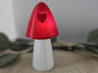 Mushroom with Balloon Light Autumn Decor
