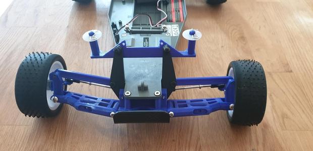 RC Traxxas rustler front body shell mount and pegs 