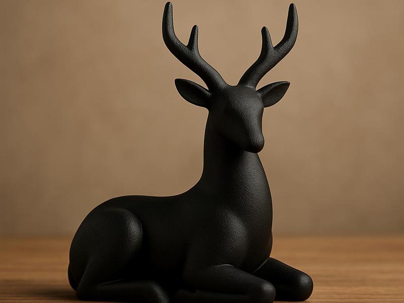 Rustic Deer Statue – Perfect Cabin Accent