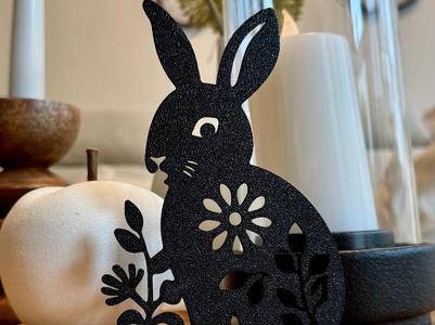 Floral Rabbit Stand