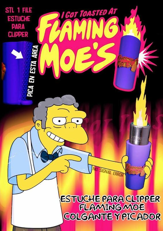 Flaming moe Clipper case