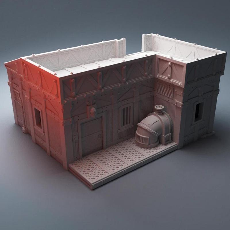 Scifi Grimdark UnderNidus Pump Station 28mm