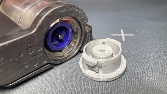 Brush bar end cap for Dyson handheld