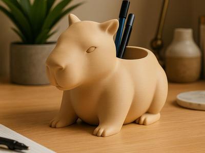 Capy Cozy Holder – Capybara Desk Organizer