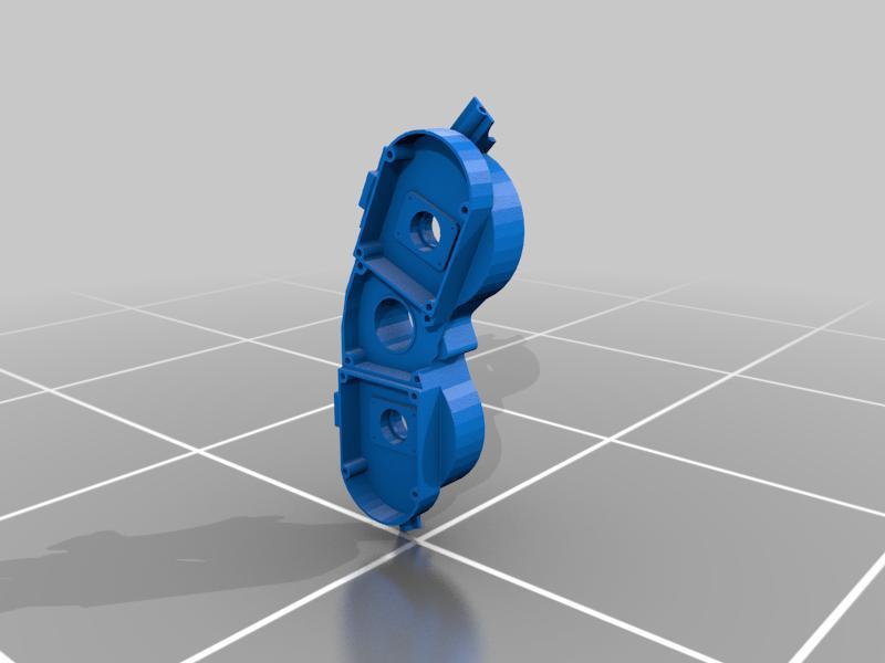 Coupled 160cc 2 stroke engine crank case concept. 