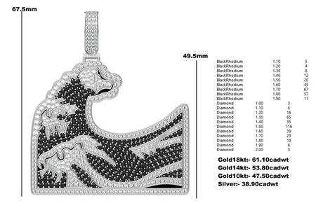 The Ocen Waves Diamond Pendant