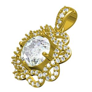 Beautiful Infinity Love Round Cut Diamond Pendant