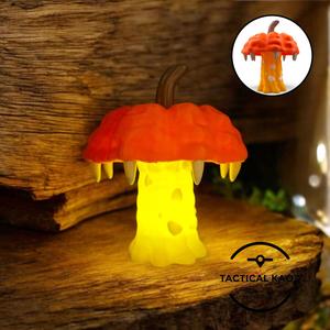Enchanted Pumpkin Mushroom Tea Light - night light