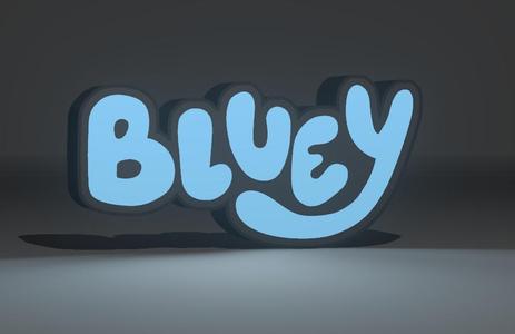 Bluey Logo Lightbox Lampara LED